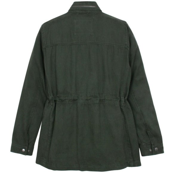 NWT Levi's Army Green Zip-Up Military Jacket Small - Picture 5 of 15